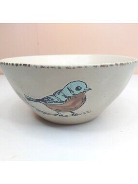 Easter Bird Cream by In Homestylez Spectrum Designz 7" Serving Bowl Hand Painted
